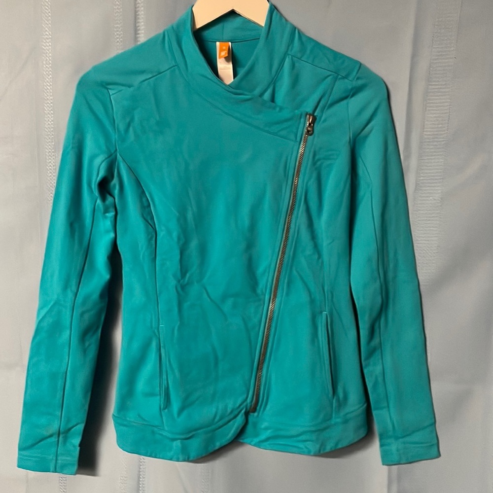 Lucy Full Zip Jacket Athletic Workout Turquoise W… - image 1